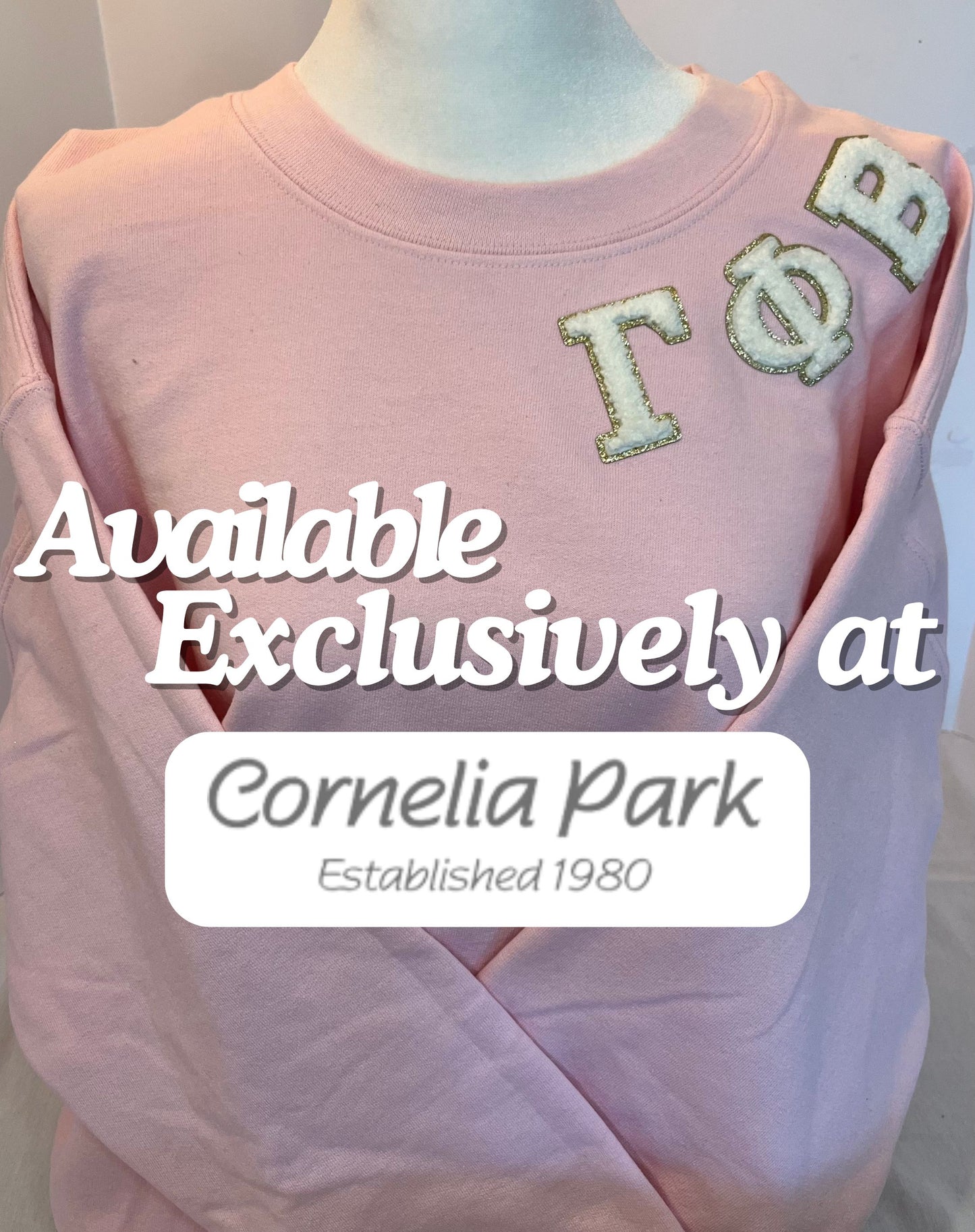 Gamma Phi Beta Chenille Patch Crewneck