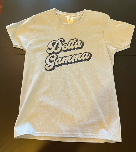 Delta Gamma 3D Text Shirt