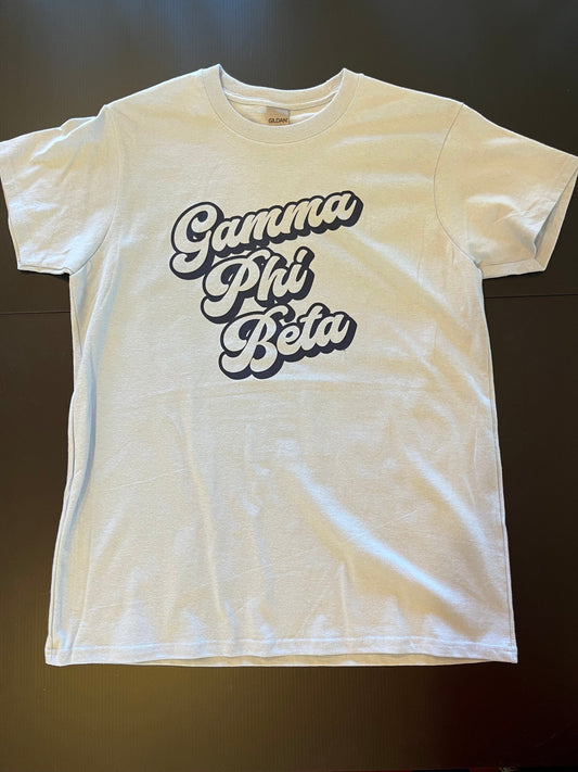 Gamma Phi Beta 3D Text Shirt