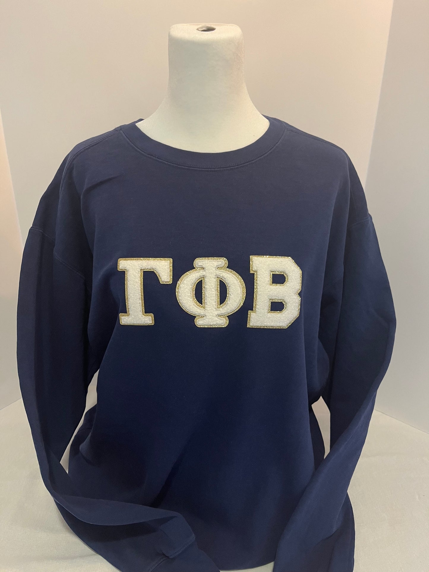 Gamma Phi Beta Chenille Patch Crewneck