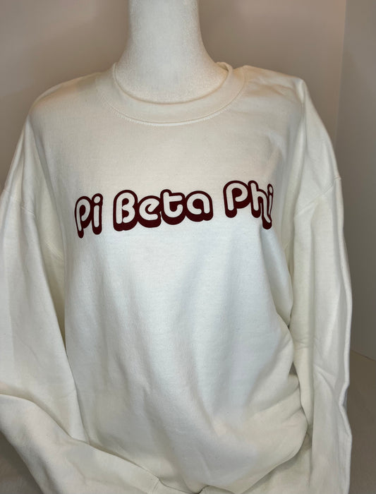 Pi Beta Phi Crewneck Retro