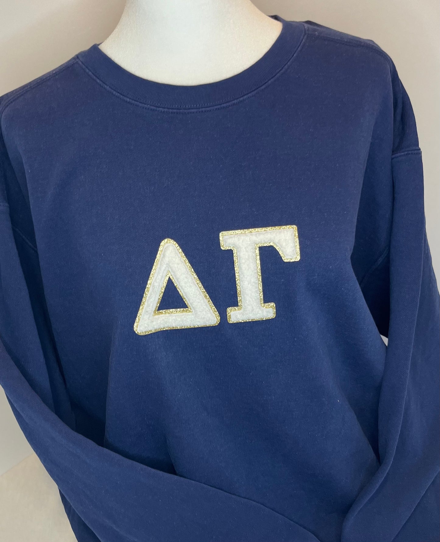 Delta Gamma 3" Chenille Patch Crewneck