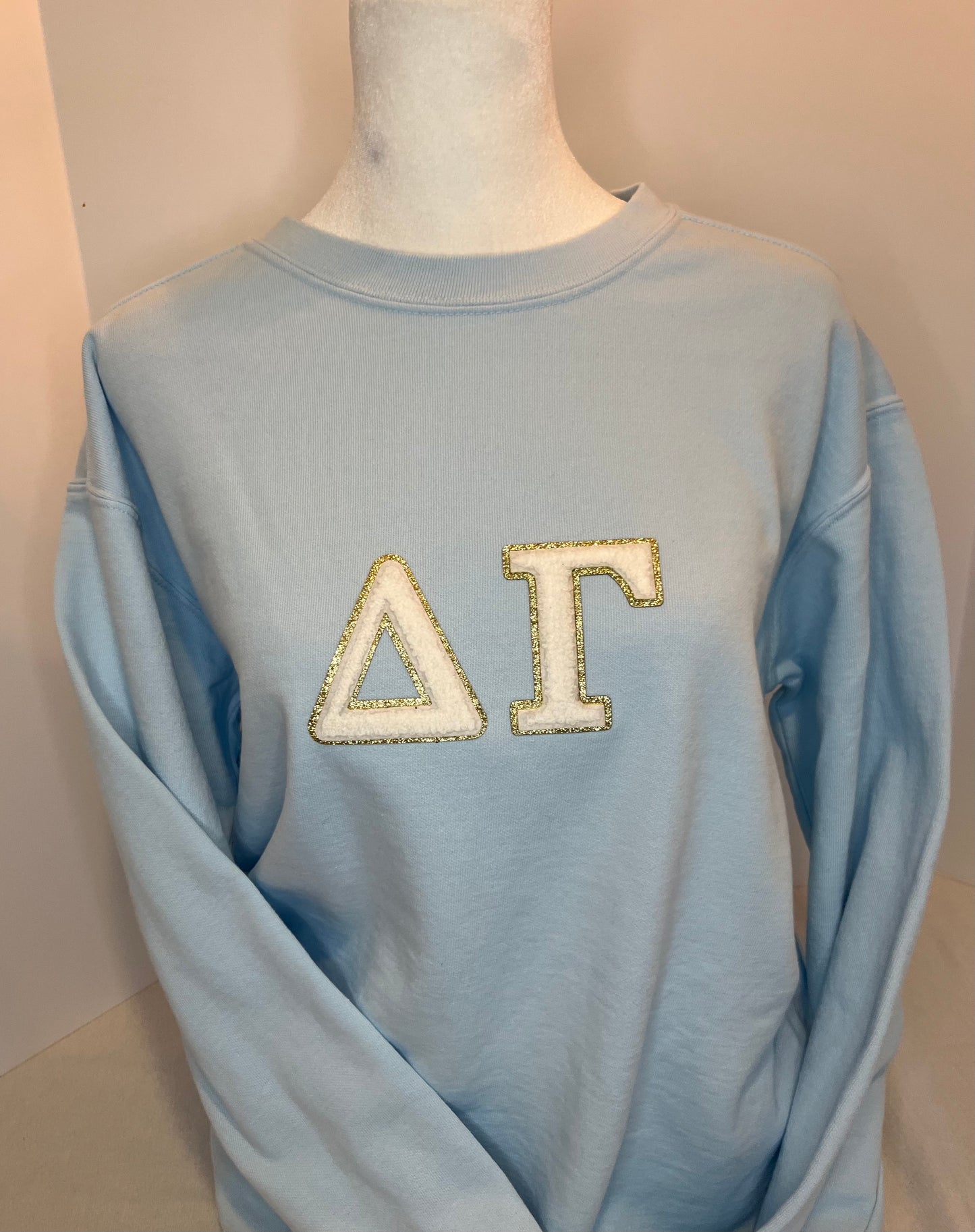 Delta Gamma 3" Chenille Patch Crewneck