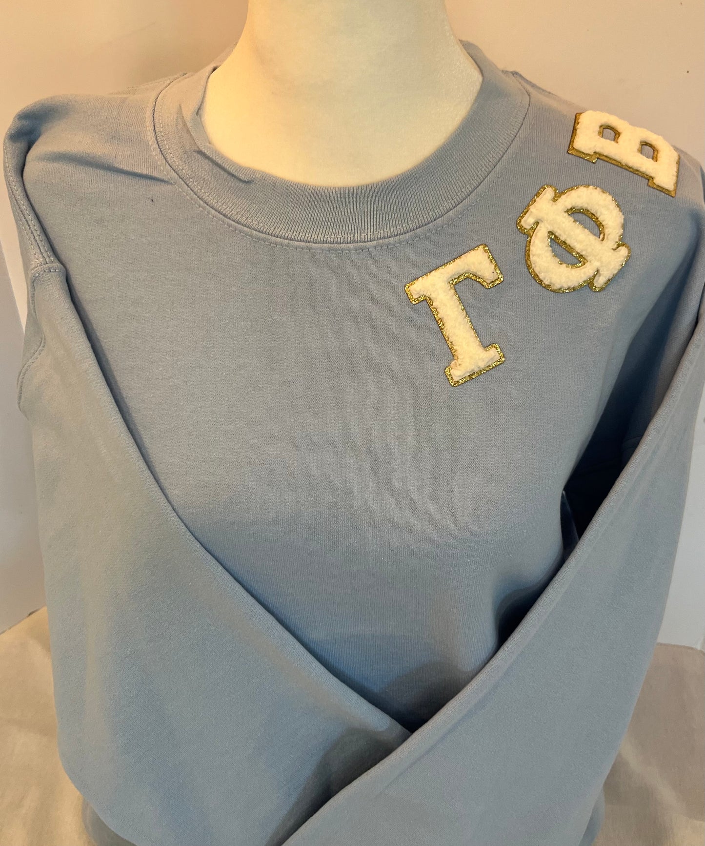 Gamma Phi Beta Chenille Patch Crewneck