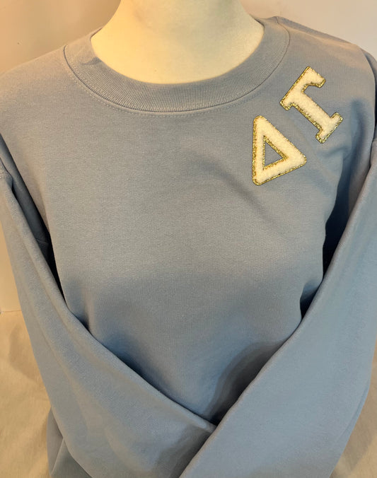 Delta Gamma Chenille Patch Crewneck