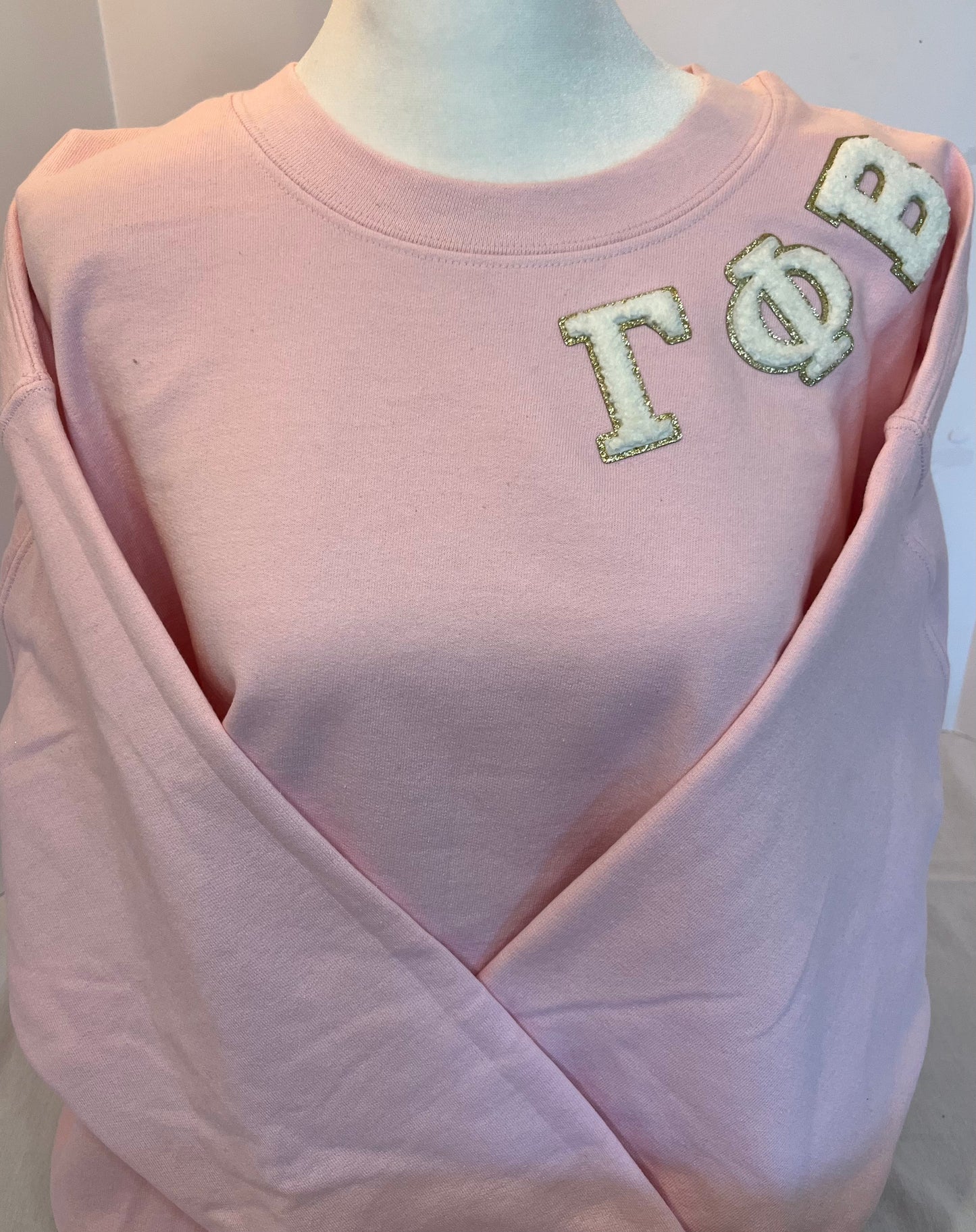 Gamma Phi Beta Chenille Patch Crewneck