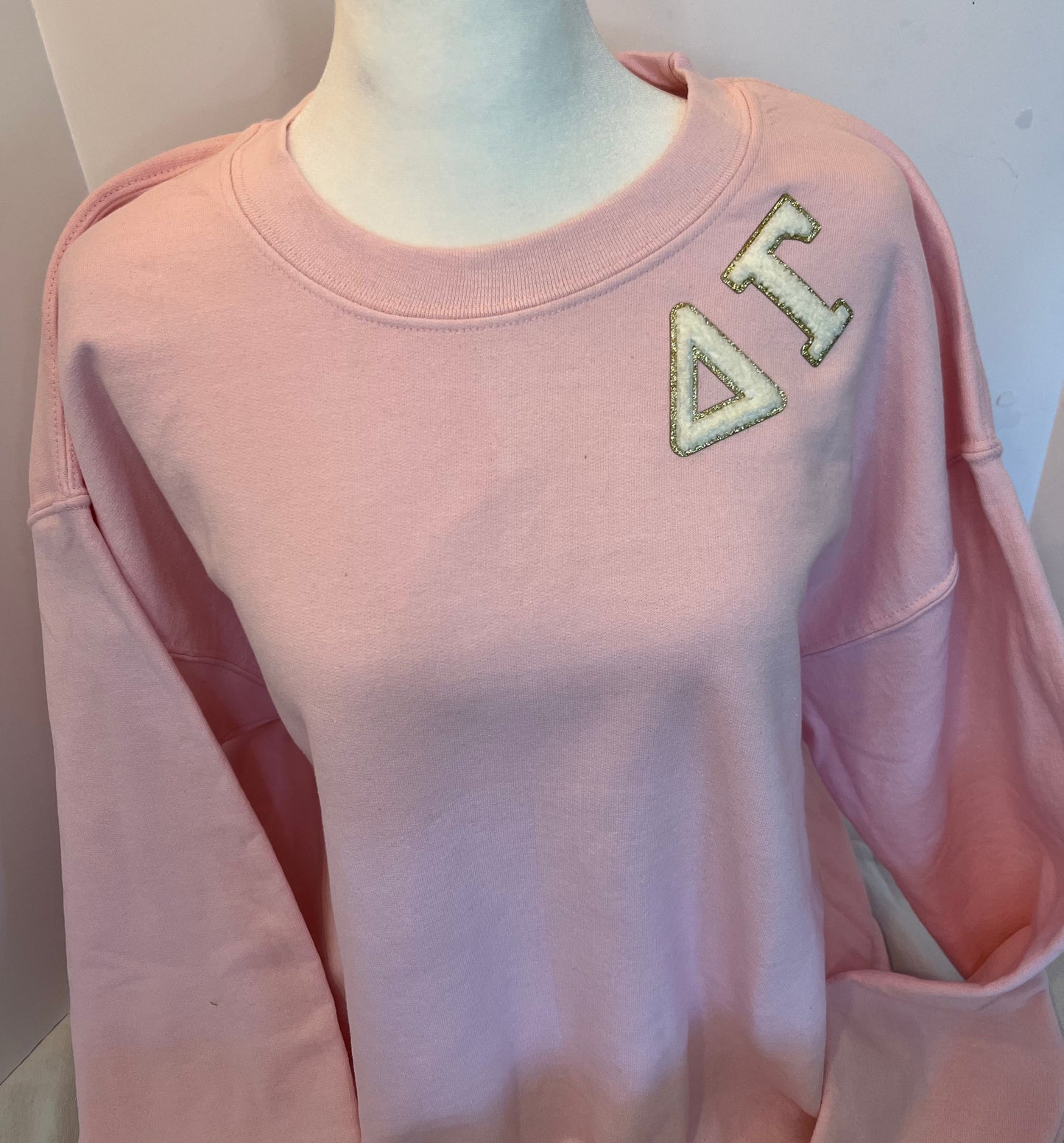 Delta Gamma Chenille Patch Crewneck