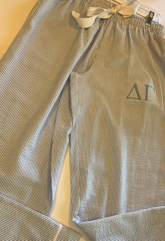 Delta Gamma Seer Sucker Lounge Pants