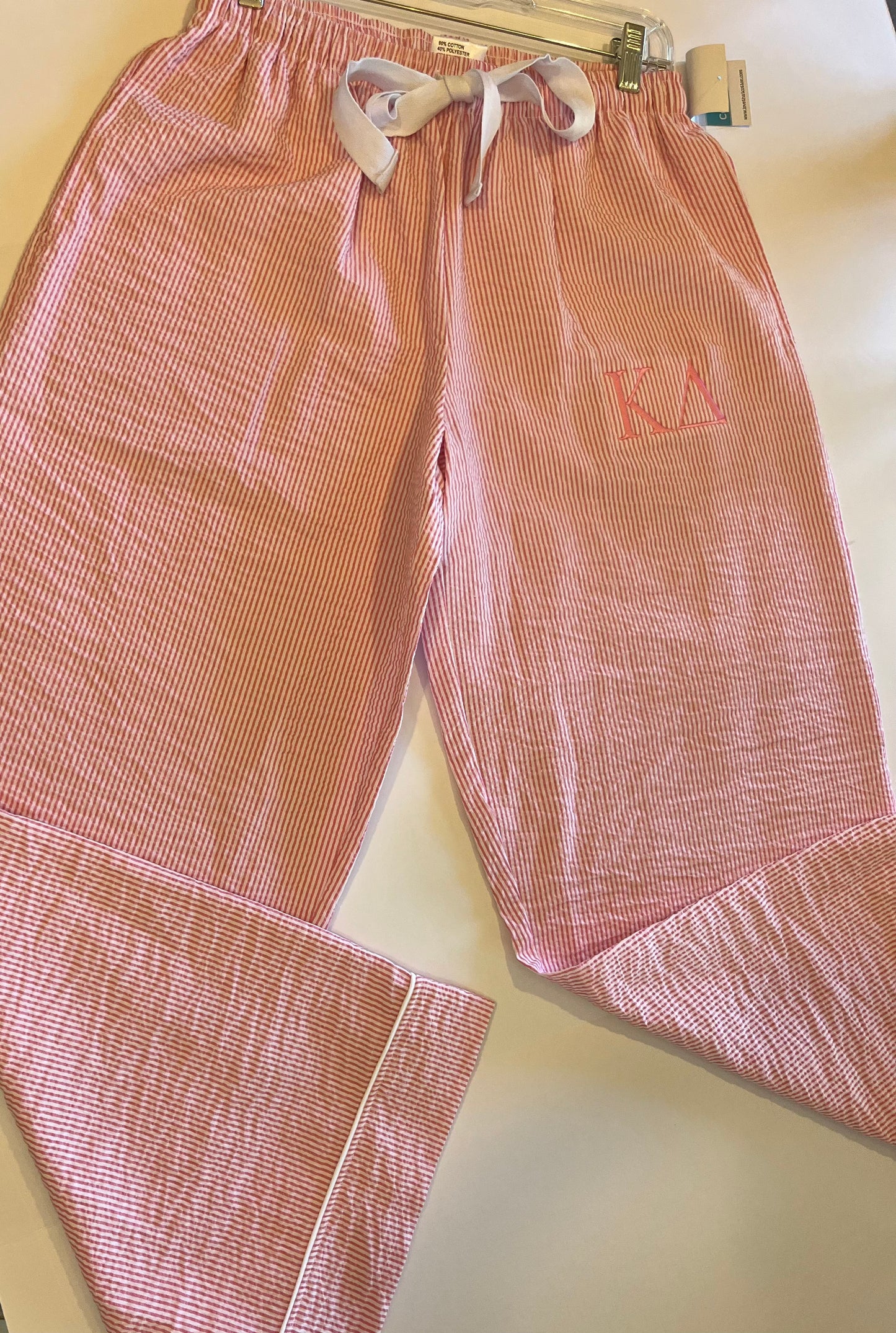 Kappa Delta Seer Sucker Lounge Pants