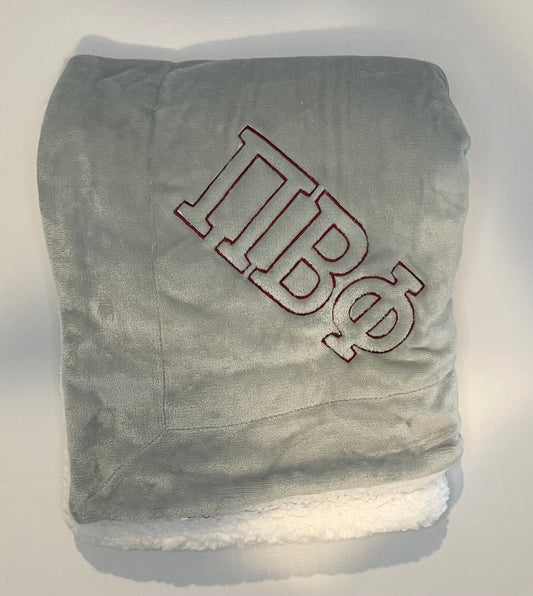 Pi Beta Phi Throw Blankets